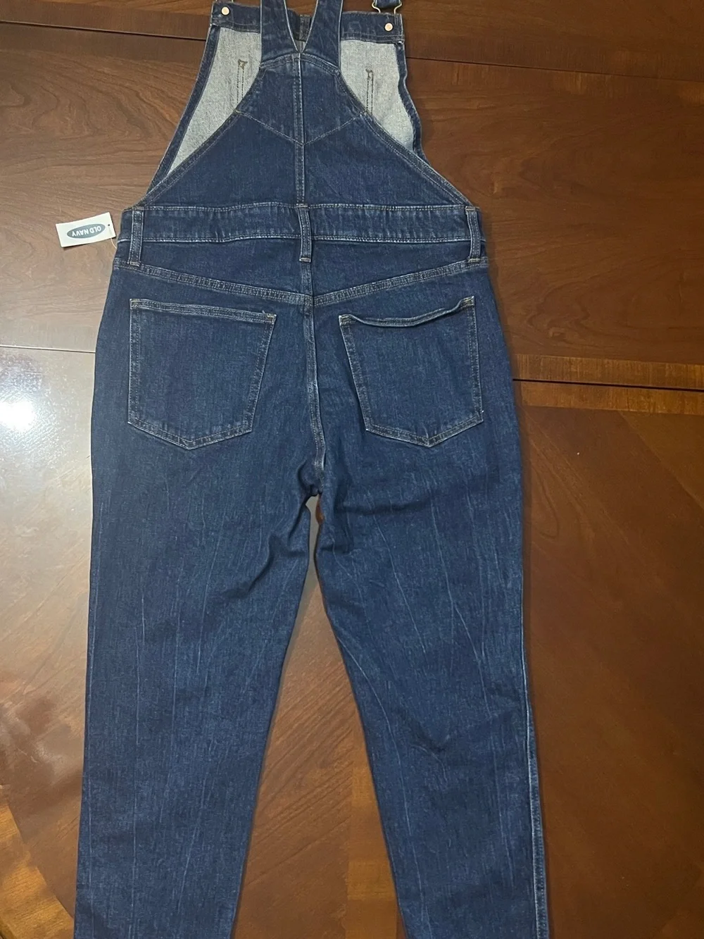 Old Navy Women's Petite 8P Casual Denim Overall Jumpsuit Solid Streetwear Bibs
